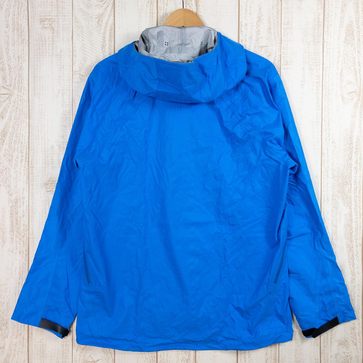 【MEN's L】 ファイントラック エバーブレス フォトン ジャケット Ever Breath Photon Jacket レインシェル フーディ FINETRACK FAM0321 CB Cerulean Blue ブルー系