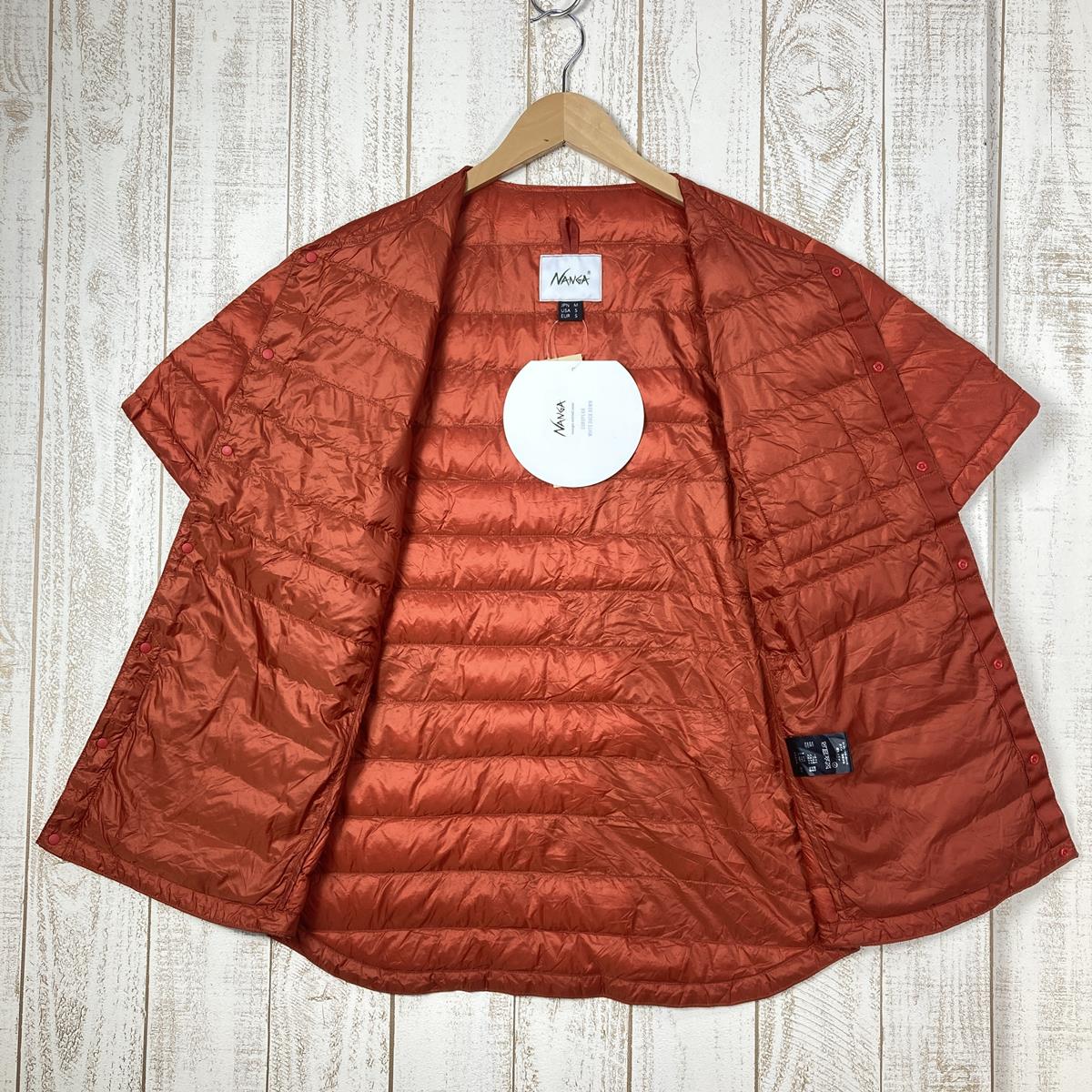 【MEN's M】 ナンガ ダウンシャツ Down T-Shirts インナーダウン ジャケット 河田フェザー NANGA N1SHRGF1 ORG Orange オレンジ系