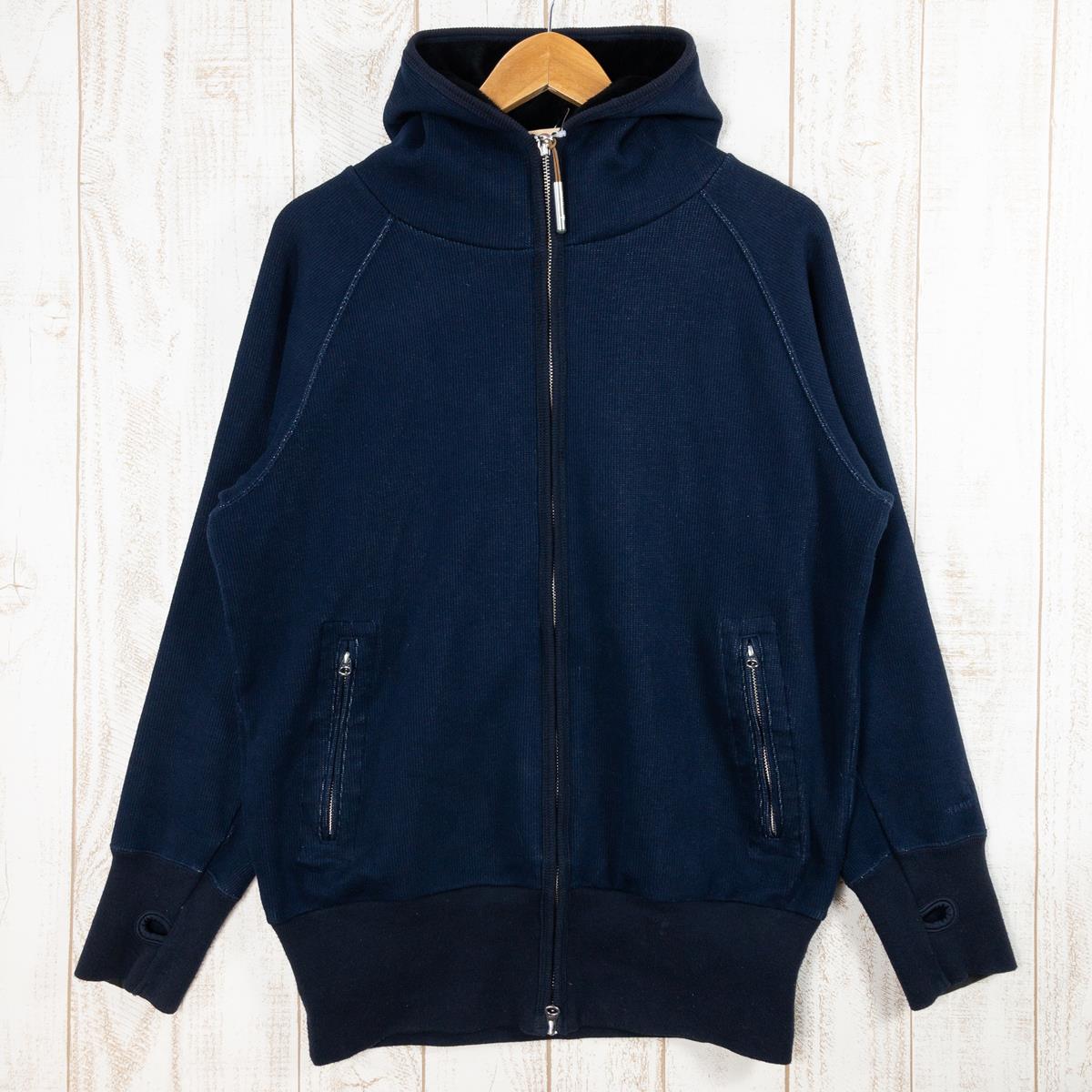 【MEN's L】 スノーピーク ダブル フェイス ジップ パーカー Double Face Zip Parker コットン フルジップ フーディ SNOWPEAK SW-U010 ネイビー系