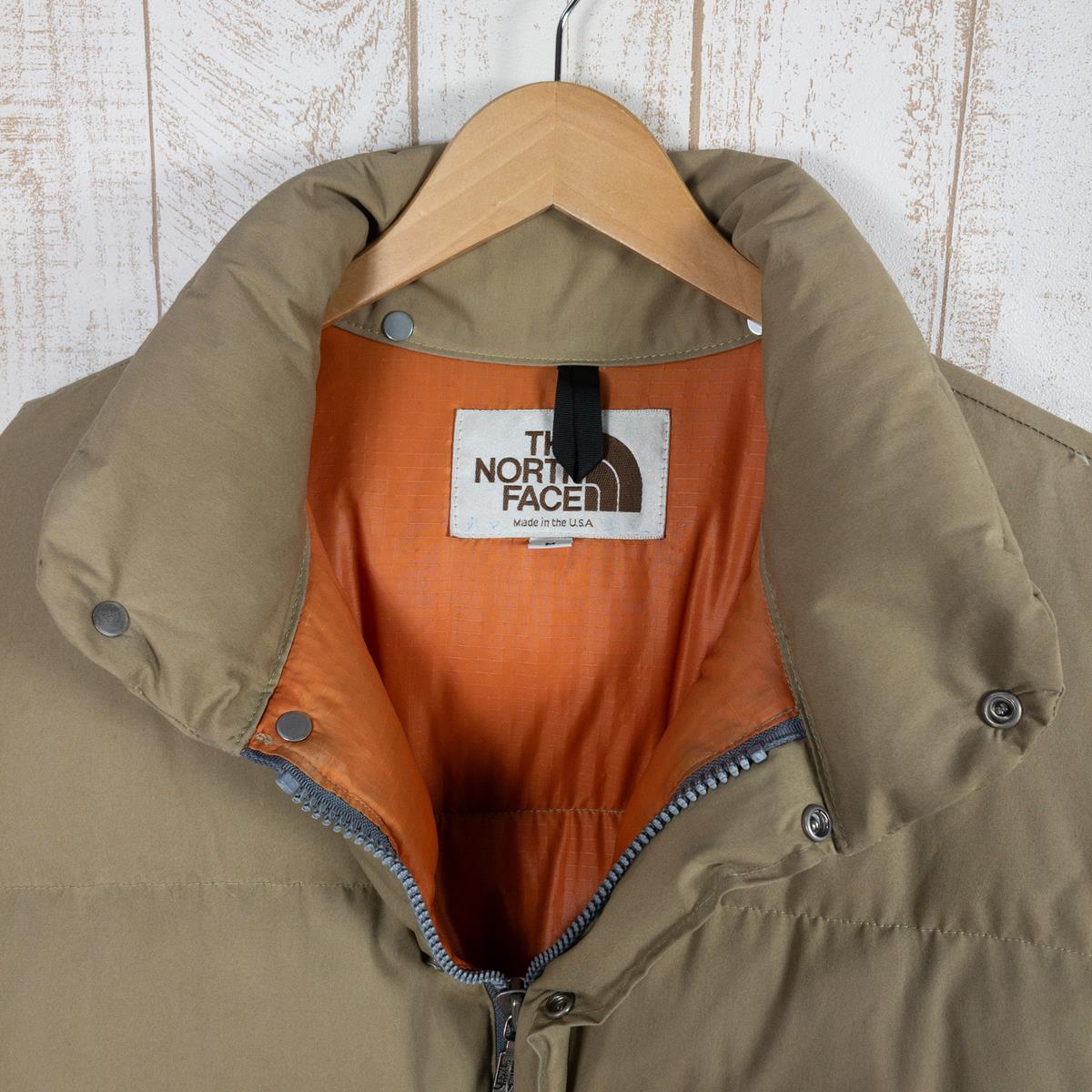 【MEN's M】 ノースフェイス 1990s シエラ パーカ Sierra Parka アメリカ製 ビンテージ ダウン ジャケット  65/35ベイヘッドクロス 茶タグ 旧タグ ビンテージ 入手困難 NORTH FACE ND-1025 Tan ベージュ系