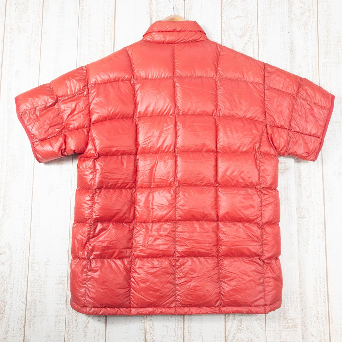 【MEN's L】 モンベル U.L. ダウンインナー ハーフスリーブ ジャケット ダウンシャツ 800FPダウン MONTBELL 1101288 RDBR Red Brick レッド系