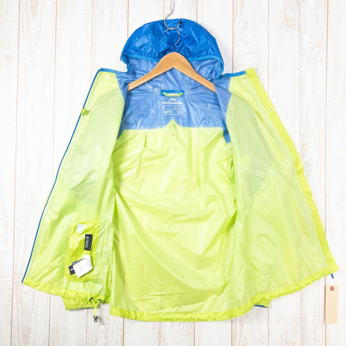 【WOMEN's 8】 カトマンドゥ ゼオ ライト アクティブ ジャケット Zeo Lite Active Jacket レインシェル フーディ ngx2.5 PertexShield+防水透湿 KATHMANDU 14828 グリーン系