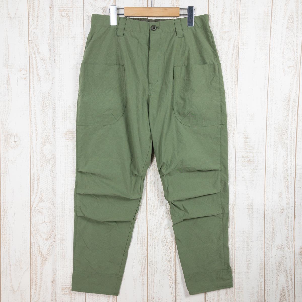 【UNISEX 3】 アクシーズクインエレメンツ ヴィンテージナイロンのパンツ ナイロン パンツ AXESQUIN ELEMENTS 022012  Olive Green グリーン系