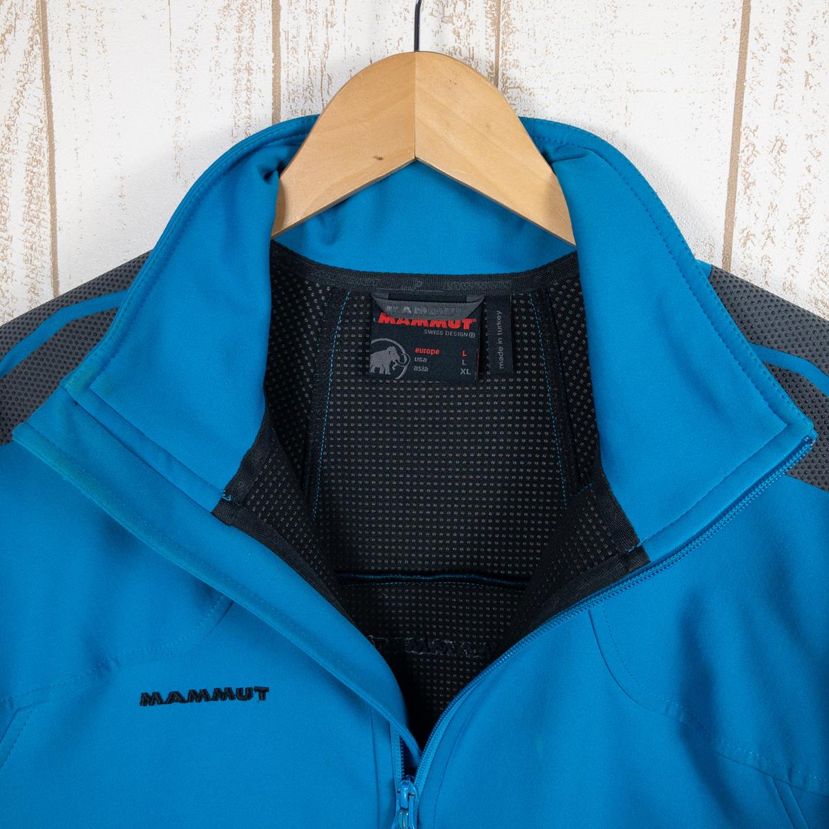 【MEN's L】 マムート アルティメイト アドバンスド ジャケット Ultimate Advanced Jacket ソフトシェル ウィンドストッパー MAMMUT 1010-09910 ブルー系