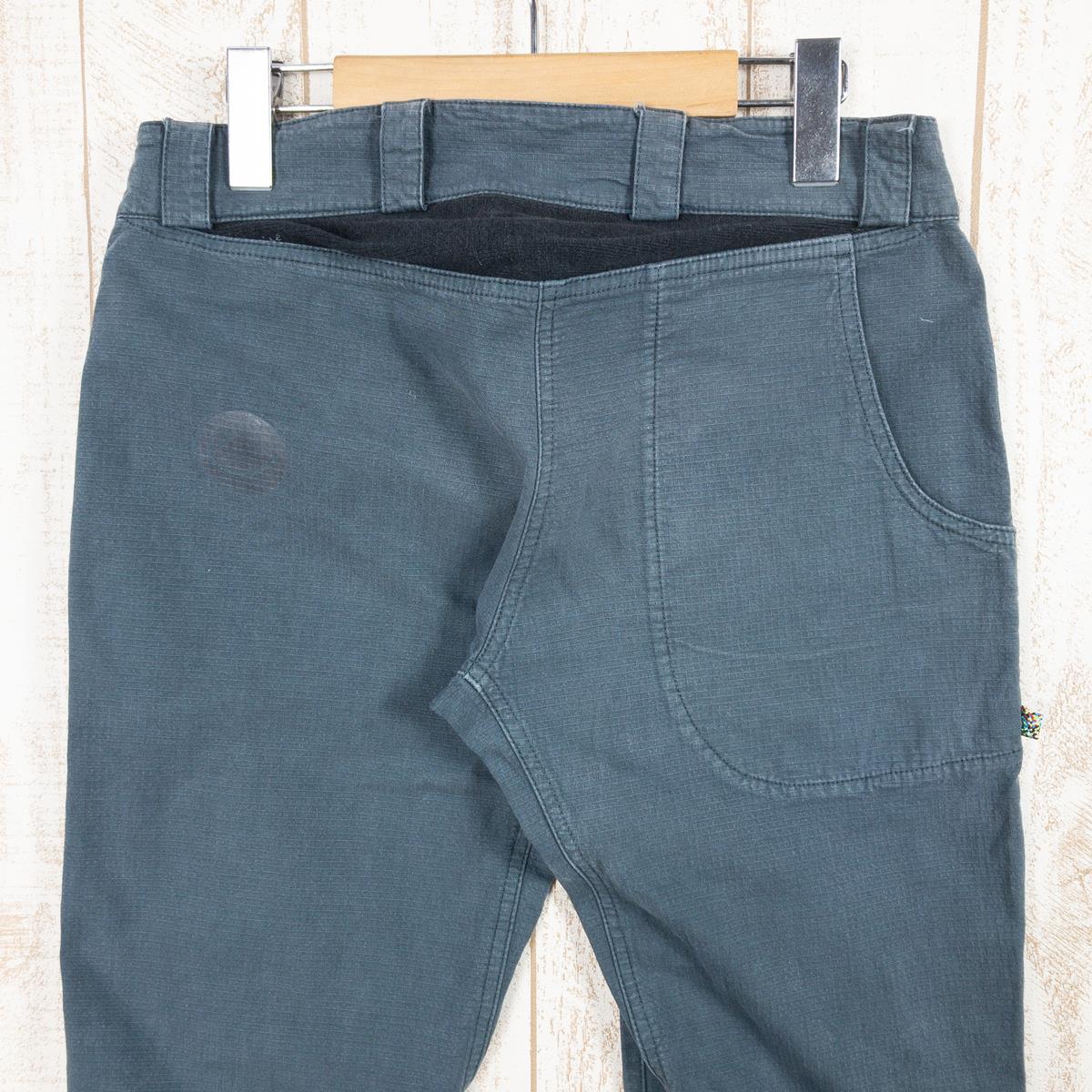 【MEN's S】 エーデルリッド オーガニックコットン クライミング パンツ Organic Cotton Climbing Pants ストレッチ 入手困難 EDELRID チャコール系