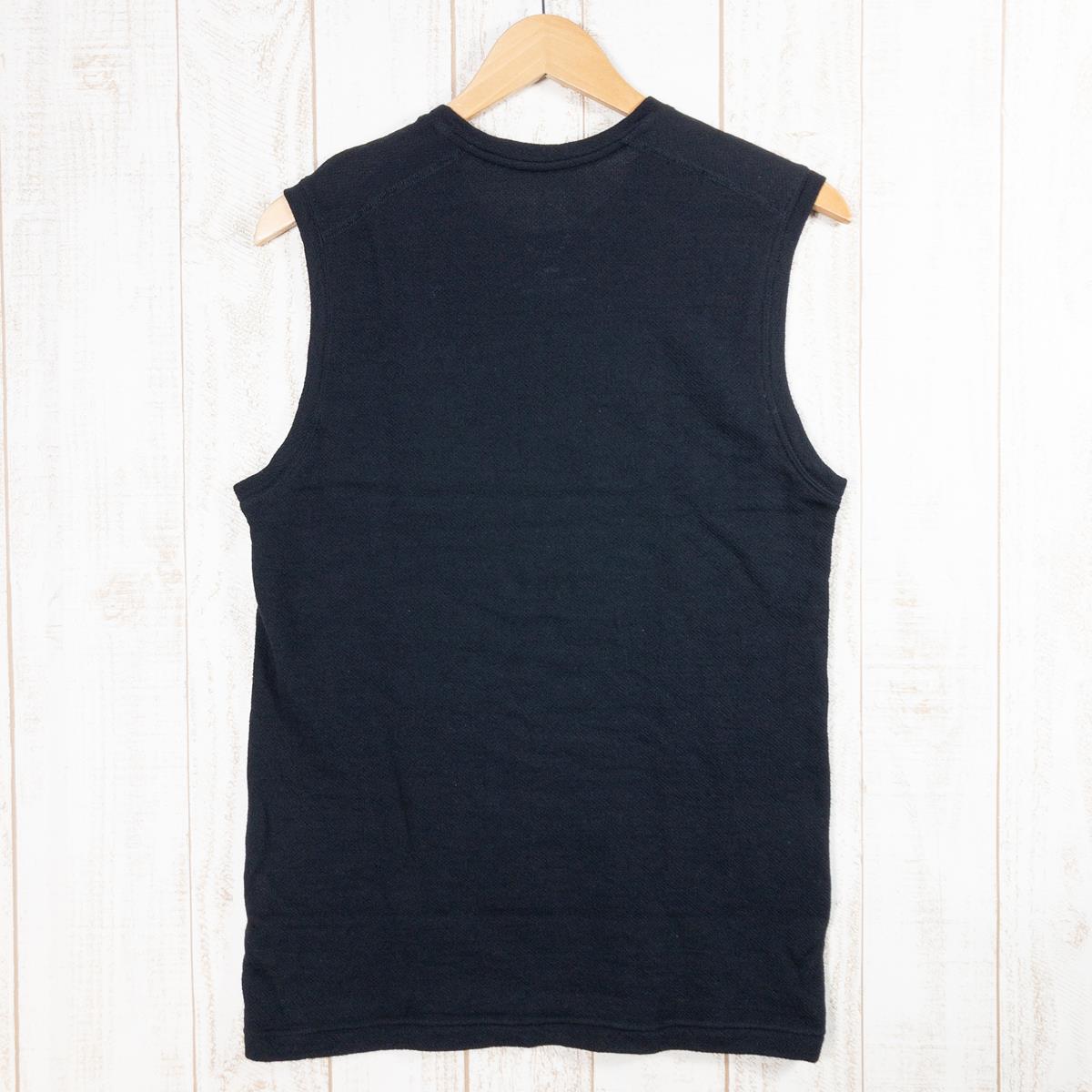 【MEN's L】 山と道 DF メッシュ メリノ スリーブレス DF Mesh Merino Sleeveless ベースレイヤー YAMATOMICHI Black ブラック系