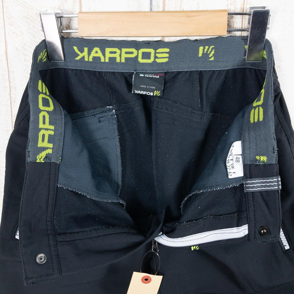 【MEN's 48】 カルポス ストレッチ ソフトシェル パンツ Stretch Softshell Pants Karpos Black ブラック系