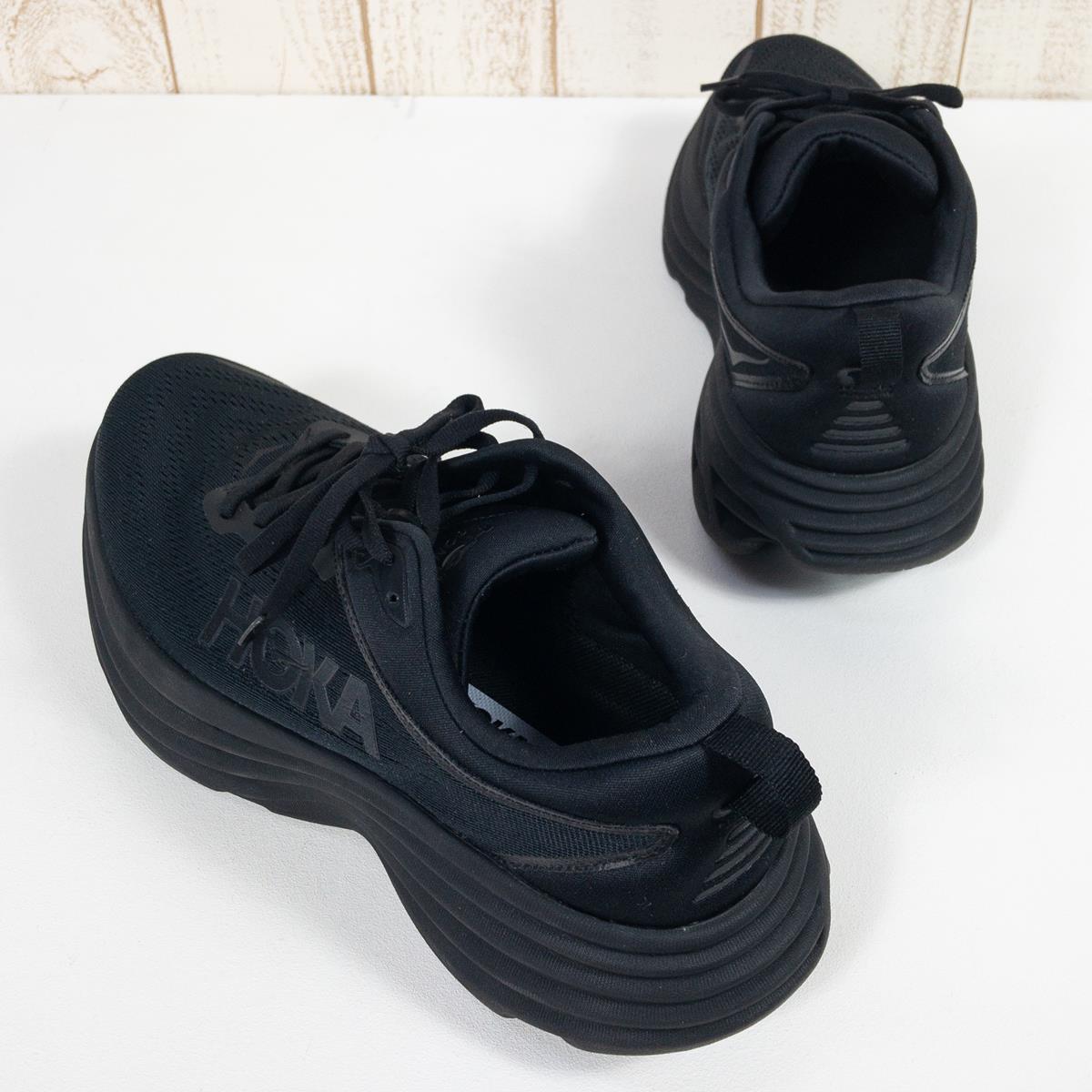 【MEN's 27.0cm】 ホカ オネオネ ボンダイ 8 ワイド Bondi 8 Wide ロードランニングシューズ HOKA ONEONE 1127953 BBLC Black / Black ブラック系