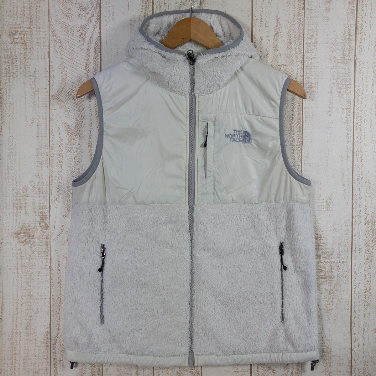 【WOMEN's XL】 ノースフェイス デナリ ベスト Denari Vest シェルパ フリース 光電子 フーディ フーデッド NORTH FACE NAW45004 ホワイト系