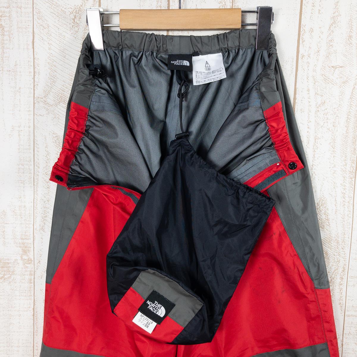 【MEN's BM】 ノースフェイス レインテックス Raintex ゴアテックス レインスーツ レインシェル ※パンツのみ NORTH FACE NP10311B レッド系