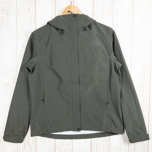 【WOMEN's M】 ノースフェイス FL ドリズル ジャケット FL Drizzle Jacket レインウェア アウター フーディ フューチャーライト NORTH FACE NPW12014 NT Newtope グリーン系