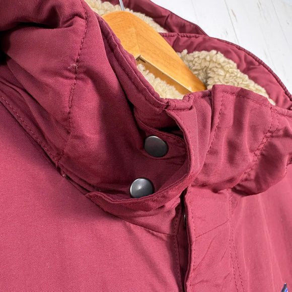 【Men's L レッド系】 2022 Patagonia ( パタゴニア ) イスマス パーカ Isthmus Parka SEQR (Sequoia Red) 化繊中綿 フリース裏地 耐久撥水 ナイロン ウェア トップス アウター ジャケット  z000614