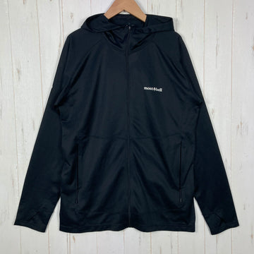 【Men's M ブラック系】 Montbell ( モンベル ) クール パーカ Cool Parka ポリエステル ウェア トップス インナー シャツ ロングスリーブシャツ 化繊 z00056652  化繊 ロングスリーブシャツ インナー シャツ トップス ウェ