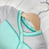 【Baby's 18M グリーン系】 Patagonia ( パタゴニア ) オーガニックコットン ストライプ ロンパース Organic Cotton Stripe Romper オーガニックコットン ウェア オールインワン つなぎ z00059876  オールインワン