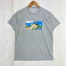 【Men's XS グレー系】 Montbell ( モンベル ) ヒロマゲストハウス 5周年記念 ティーシャツ 入手困難 ポリエステル ウェア トップス インナー シャツ ショートスリーブTシャツ クルーネック 化繊 z00059142  化繊 ショートスリーブT-1