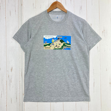 【Men's XS グレー系】 Montbell ( モンベル ) ヒロマゲストハウス 5周年記念 ティーシャツ 入手困難 ポリエステル ウェア トップス インナー シャツ ショートスリーブTシャツ クルーネック 化繊 z00059142  化繊 ショートスリーブT