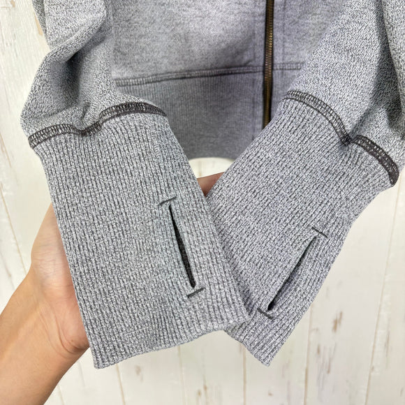 【Women's M グレー系】 2013 Patagonia ( パタゴニア ) クラウド スタック フーディ Cloud Stack Hoody FGE フルジップ フリース ラグランスリーブ ポリエステル ウェア トップス インナー シャツ フーディ コットン