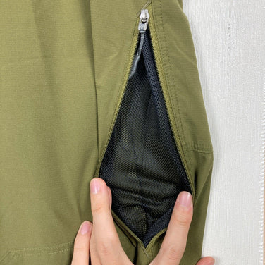 Finetrack Chrono 男士中号长裤，绿色，涤纶软壳面料（z00054306）