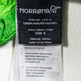 Norrona 男式 Lyngen Alpha 100 背心 (3460)，Jungle Fever，尼龙羊毛背心，带 Polartec Alpha，小号，绿色 (z000528)