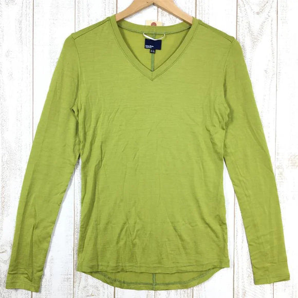 【Women's S グリーン系】 Teton Bros ( ティートンブロス ) ウール Vネック ロングスリーブ Tシャツ TB173-43W Asian Women's ウール ロングスリーブTシャツ クルーネック インナー シャツ トップス ウェア - 【公式】2ndGEAR（セカンドギア）Webショップ【登山用品・アウトドア用品専門 買取販売店】