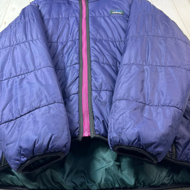 【Men's M-Regular ネイビー系】 1990s Llbean ( エルエルビーン ) カタディン プリマロフト パファー ジャケット Katahdin Primaloft Puffer Jacket 旧タグ 生産終了モデル 入手困難 カタディンタグ 化繊ダウン ウェア