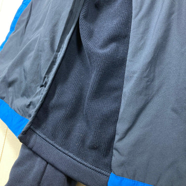 男士小号蓝色 Mammut Rime Light Insulation Flex 连帽保暖夹克。合成羽绒服。