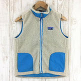 【Kid's L アイボリー系】 Patagonia ( パタゴニア ) キッズ レトロ エックス ベスト K'S Retro-X Vest 65617 International Kid's NLR ナチュラル×ラリマーブルー フリース ベスト トップス ウェア - 【公式】2ndGEAR（セカンドギア）Webショップ【登山用品・アウトドア用品専門 買取販売店】