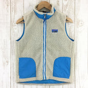 【Kid's L アイボリー系】 Patagonia ( パタゴニア ) キッズ レトロ エックス ベスト K'S Retro-X Vest 65617 International Kid's NLR ナチュラル×ラリマーブルー フリース ベスト トップス ウェア - 【公式】2ndGEAR（セカンドギア）Webショップ【登山用品・アウトドア用品専門 買取販売店】