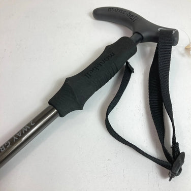 Montbell 双向握把碳纤维登山杖，防震，深灰色（GM 碳纤维登山杖，z00053027，深灰色）