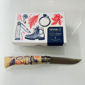 【OneSize ブラウン系】 Opinel ( オピネル ) エディションⅢ エスカパード ビバーク Edition III Escapade Bivouac 41600 z00056918  ナイフ 刃物 キャンピングギア - 0