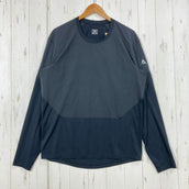 【男式 L 黑色系】 7Mesh ( Seven Mesh ) COMPOUND SHIRT 复合衬衫 聚酯纤维 运动服饰 上衣 内衣 衬衫 长袖T恤 圆领 化纤 z00059044 化纤 长袖T恤