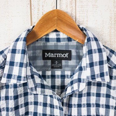 【Women's M ネイビー系】 Marmot ( マーモット ) キューディー ブロック チェック ロングスリーブ シャツ QD Blick Check Long Sleeve Shirt ポリエステル TOWLJB76 Asian Women's シアサッカ－ - 【公式】2ndGEAR（セカンドギア）Webショップ【登山用品・アウトドア用品専門 買取販売店】