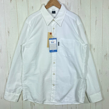 【Men's M ホワイト系】 Montbell ( モンベル ) WIC.ドライタッチ ロングスリーブシャツ ポリエステル ウェア トップス インナー シャツ ロングスリーブTシャツ クルーネック 化繊 z00056261  化繊 ロングスリーブTシャツ クルーネ