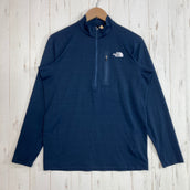 【Men's S ネイビー系】 The North Face ( ザ・ノースフェイス ) ロングスリーブ フラッシュドライ スリー ディー ジップアップ Long Sleeve FlashDry 3D Zip Up ポリエステル ウェア トップス インナー シャツ