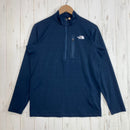 【Men's S ネイビー系】 The North Face ( ザ・ノースフェイス ) ロングスリーブ フラッシュドライ スリー ディー ジップアップ Long Sleeve FlashDry 3D Zip Up ポリエステル ウェア トップス インナー シャツ-1