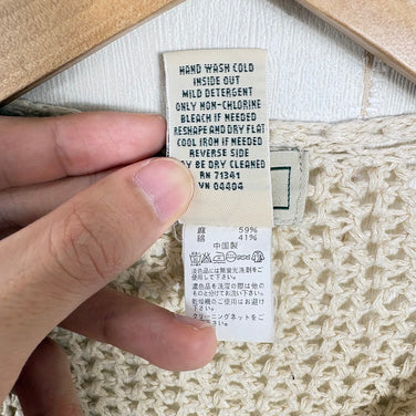 【Women's M ベージュ系】 Llbean ( エルエルビーン ) ニット カーディガン Knit Cardigan ウェア トップス アウター ジャケット コットン z00060527  コットン アウター ジャケット トップス ウェア