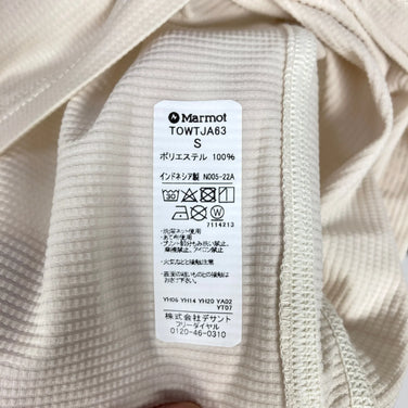 【Women's S アイボリー系】 Marmot ( マーモット ) ショートスリーブ ハーフジップ シャツ ポリエステル ウェア トップス インナー シャツ ショートスリーブシャツ 化繊 z00059206  化繊 ショートスリーブシャツ インナー シャツ トップス