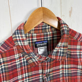 【Men's M レッド系】 2011 Patagonia ( パタゴニア ) ロングスリーブ フィヨルド フランネル シャツ Long-Sleeved Fjord Flannel Shirt CYO オーガニックコットン100% 厚手フランネル オーガニックコッ