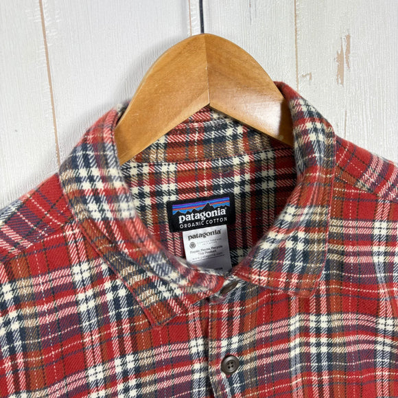 【Men's M レッド系】 2011 Patagonia ( パタゴニア ) ロングスリーブ フィヨルド フランネル シャツ Long-Sleeved Fjord Flannel Shirt CYO オーガニックコットン100% 厚手フランネル オーガニックコッ