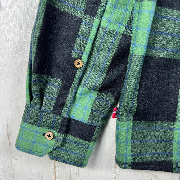 【Men's S グリーン系】 Aclima ( アクリマ ) レジャーウール リボーン ウール シャツ LeisureWool ReBorn Wool Shirt 106310 369 CHECK DARK GREY/GREEN z00055901 369 CHE