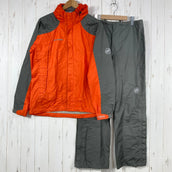 【Men's S オレンジ系】 Mammut ( マムート ) セットアップ レインシェル バルク販売 卸売り ウェア セットアップ レインスーツ レインシェル z00060053 レインスーツ レインシェル セットアップ ウェア