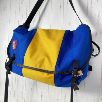【OneSize ブルー系】 1996 Timbuk2 ( ティンバック ツー ) クラシック メッセンジャーバッグ L Classic Messenger Bag L ビンテージ オリジナル 入手困難 旧タグ コーデュラナイロン製 ウクライナカラー バッグ スト