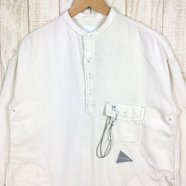 【Unisex XS アイボリー系】And Wander ( アンドワンダー ) サーモライト ネル チュニック Thermolite Nel Tunic フランネル シャツ 574-0283101 Unisex コットン ロングスリーブシャツ インナー シャツ トップス ウェア - 【公式】2ndGEAR（セカンドギア）Webショップ【登山用品・アウトドア用品専門 買取販売店】