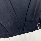 【Unisex XL ブラック系】 Supernatural | Sn ( スーパーナチュラル ) 4シーズンズ ロング ティー 4seasons Long T ヤタガラスブラック ltmコラボ メリノウール ウェア トップス インナー シャツ ロングスリーブTシャツ