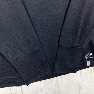 【Unisex XL ブラック系】 Supernatural | Sn ( スーパーナチュラル ) 4シーズンズ ロング ティー 4seasons Long T ヤタガラスブラック ltmコラボ メリノウール ウェア トップス インナー シャツ ロングスリーブTシャツ