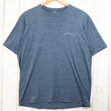 【Men's M ネイビー系】 Patagonia ( パタゴニア ) キャプリーン クール デイリー グラフィック ティー PMSX ポリエステル ウェア トップス インナー シャツ ショートスリーブTシャツ クルーネック 化繊 z00050212 PMSX 化繊 - 【公式】2ndGEAR（セカンドギア）Webショップ【登山用品・アウトドア用品専門 買取販売店】