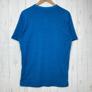 【Men's XL ブルー系】 Montbell ( モンベル ) WIC.ブリーズスパンボーダーT メンズ WIC. Breeze Span Border T Men's ウイックロン ブリーズスパン リブ編み ポリエステル ウェア トップス インナー シャツ シ-2