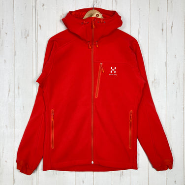 【Men's S レッド系】 Haglofs ( ホグロフス ) ゲッコー フード Gecko Hood ナイロン ウェア トップス アウター ジャケット ソフトシェル z00060381  ソフトシェル アウター ジャケット トップス ウェア