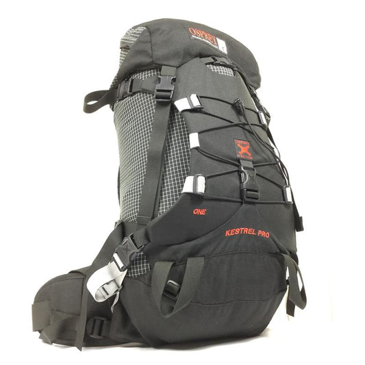 【M黑色】Osprey 90S Kestrel Pro Kestrel Pro背包矢量系统旧标签美国制造 Hardline Spectra 很难获得 Hardline 尼龙（Spectra）容量【30L~