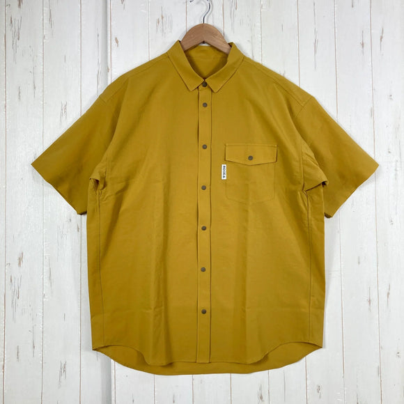 【Men's L イエロー系】 Ridge Mountain Gear ( リッジマウンテンギア ) ベーシック ロングスリーブ シャツ Basic Short Sleeve Shirt Rustic Mustard ポリエステル ウェア トップス インナー シャツ